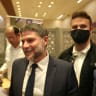 Finance Minister and Religious Zionist Party head Bezalel Smotrich at the primary count, Jerusalem, July 26, 2026.
