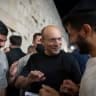 Former Israeli Prime Minister and head of the "Together" party Naftali Bennett visits at the Western Wall in Jerusalem’s Old City, during Tisha B’Av, July 22, 2026.