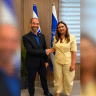 Acting Director General of the Central Elections Committee, Attorney Din Livne, pictured with Director General of the Employment Service, Inbal Mashash.