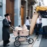 A HAREDI (ultra-Orthodox) family packs their belongings in Belgium as they prepare to make aliyah.