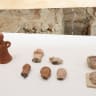 A rare Judean Pillar Figurine mold dating to the First Temple period found in the Tower of David, July 27, 2026.