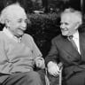 Israeli Prime Minister David Ben-Gurion visits Albert Einstein at Princeton University in 1951.