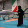 An Iranian drone is displayed at the Islamic Revolutionary Guard Corps (IRGC) Aerospace Force Museum in Tehran, Iran.