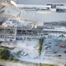 An aerial view shows the damaged Aeon Mall shopping centre after an earthquake with a preliminary magnitude of 7.1 struck Japan's southern Kumamoto prefecture, in Kashima Town, Kumamoto Prefecture, Japan, July 28, 2026.