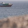 A vessel in the Strait of Hormuz, as seen from Musandam,Oman, July 16, 2026.