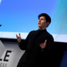 Founder and CEO of Telegram Pavel Durov delivers a keynote speech during the Mobile World Congress in Barcelona, Spain February 23, 2016.
