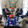 Prime Minister Benjamin Netanyahu meets with US Republican Senator Tom Cotton in Washington, July 29, 2026.