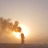 Smoke rises after reports of multiple U.S. strikes on the city, as loud explosions were heard according to the Iranian state TV, in Ahvaz, Khuzestan Province, Iran, July 30, 2026, in this screen grab obtained from a social media video. 