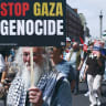 A MAN carries a placard during a pro-Palestinian rally calling on Britain’s incoming prime minister, Andy Burnham, to stand up for Gazans, in London earlier this month.