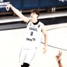 ISRAEL FORWARD David Moses follows through on a shot during the blue-and-white's 95-87 loss to Slovenia in the quarterfinals of the FIBA U18 European Championship.