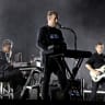 Grant Marshall and Robert Del Naja of Massive Attack perform onstage during Lido Festival at Lido Field on June 06, 2025 in London, England. 