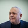 Gadi Eisenkot, head of the Yashar party attends a conference in the northern Israeli city of Haifa, July 9, 2026.