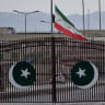 An Iranian flag flies at half-mast at the Pakistan-Iran border crossing at Taftan, Balochistan province on March 1, 2026 after the death of Iran's supreme leader Ayatollah Ali Khamenei amid US-Israel strikes; Illustrative.