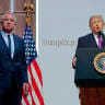 U.S. President Donald Trump, with U.S. Health and Human Services Secretary Robert F. Kennedy Jr. (L) looking on, speaks in the Eisenhower Executive Office Building on May 18, 2026 in Washington, DC. 