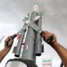 A Yemeni protester carries a mock missile during a protest staged against the continued Saudi-led blockade on Yemen on July 31, 2026 in Sana'a, Yemen.