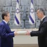President Isaac Herzog is pictured with the Ambassador of Georgia to Israel, Beka Dvali on August 3, 2026.