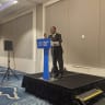 DOJ chief Leo Terrell speaks at a conference in the summer of 2026 as he prepares to launch a nationwide campaign to combat antisemitism. 