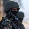 Palestinian security forces deploy at the Jenin camp for Palestinian refugees in the north of the West Bank on December 18, 2024.