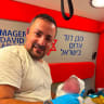 MDA paramedic Yitzhaj Bendahan after delivering his onw baby in the back of an ambulance.
