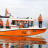 United Hatzalah ambulance boat in the Sea of Galilee. 