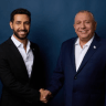 Israel Zari and Gadi Eisenkot in a party announcement posted on August 4, 2026. 