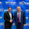 MK Dan Illouz with Yisrael Beytenu chairman MK Avigdor Liberman