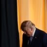 US  President Donald Trump departs after unveiling his Ratepayer Protection Pledge, aimed at shielding households from electricity costs tied to the AI boom, at the Environmental Protection Agency (EPA) headquarters in Washington, D.C., US, July 23, 2026.