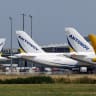 The empennages of a DHL cargo plane and Ukrainian Antonov cargo planes at Leipzig/Halle Airport in Schkeuditz, Germany, August 5, 2026
