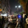 Rescuers and onlookers gather at the site of a blast near Damascus August 6, 2026. 