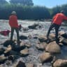 Israeli authorities carry out searches after a boat capsized in the Jordan River on Sunday, leading to the death of an Israeli child, August 9, 2026
