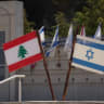 Israeli and Lebanese flags at the South Lebanon Army (SLA) Memorial near Metula, following the signing of an agreement between Israel and Lebanon, June 28, 2026