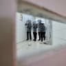 Prison guards of the Israel Prison Service seen at the Givon Prison in the city of Ramla, central Israel, January 11, 2026