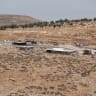 Israeli settlement structures being installed near the Palestinian Christian village of Taybeh, in the West Bank, August 10, 2026