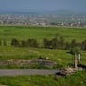 View of the Israeli border area with Syria, as seen from the northern Golan Heights, April 11, 2026.