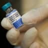 A vial of MMR vaccine is prepared at Doctor Gary M. Kramer, MD, PA's Pediatric office on September 12, 2025, in Coral Gables, Florida