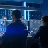 A cyber warrior at a computer