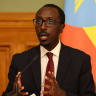 Ethiopian Foreign Minister Gedion Timothewos.