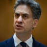 British Foreign Secretary Ed Miliband addresses the media during a joint press conference with Spanish Foreign Minister Jose Manuel Albares at the Palacio de Viana, Madrid, Spain. July 29, 2026.