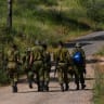 Israeli soldiers are seen near the Israeli border with Lebanon, northern Israel, May 17, 2026.