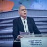 Television presenter Oren Nahari speaks at the Sapir Prize for Literature award ceremony in Tel Aviv on January 2, 2023. 