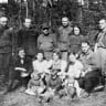 BIELSKI partisans and families. Lazar Engles stands third from the left.