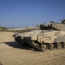 Merkava Tank in southern Israel, on the border with Gaza, November 11, 2024.