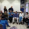 Health Ministry Director General Moshe Bar Siman Tov speaks with staff at Rambam Health Care Campus.