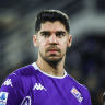 Manor Solomon in a Fiorentina kit.