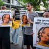 Supporters of missing girl Haimanot Kassau seen at the end of Tisha B’Av, at the Western Wall in Jerusalem’s Old City, July 23, 2026.