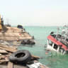 Damage in the aftermath of Houthi strikes on the Red Sea port city of Mocha, Yemen, August 10, 2026 in this screengrab taken from a handout video.