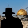 An Orthodox Jewish man faces the Temple Mount, in Jerusalem's Old City, March 12, 2026