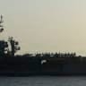 USS Abraham Lincoln (CVN 72) conducts US blockade operations related to the Strait of Hormuz on April 16, 2026.