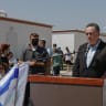 Defense Minister Israel Katz attends a ceremony marking the return to the former settlement of Ganim in the northern West Bank, which was evacuated in 2005 as part of Israel’s Disengagement Plan, August 13, 2026.