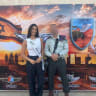 Danielle Yablonka is seen at a ceremony honoring IDF Unit 585.